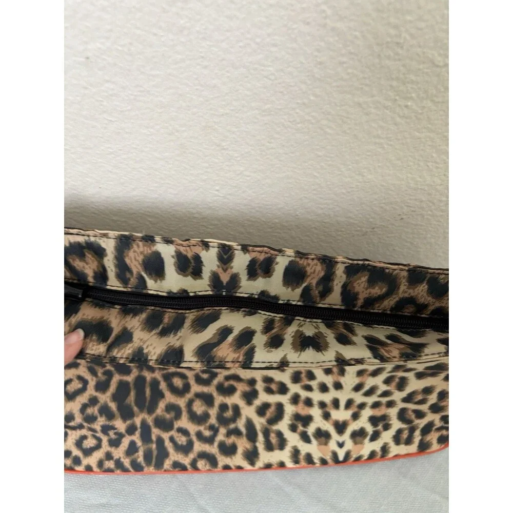 Laptop Sleeve Case Leopard Print with Orange Piping 10x16 inches